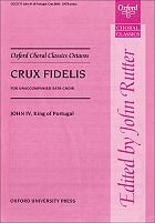 Crux Fidelis SATB choral sheet music cover